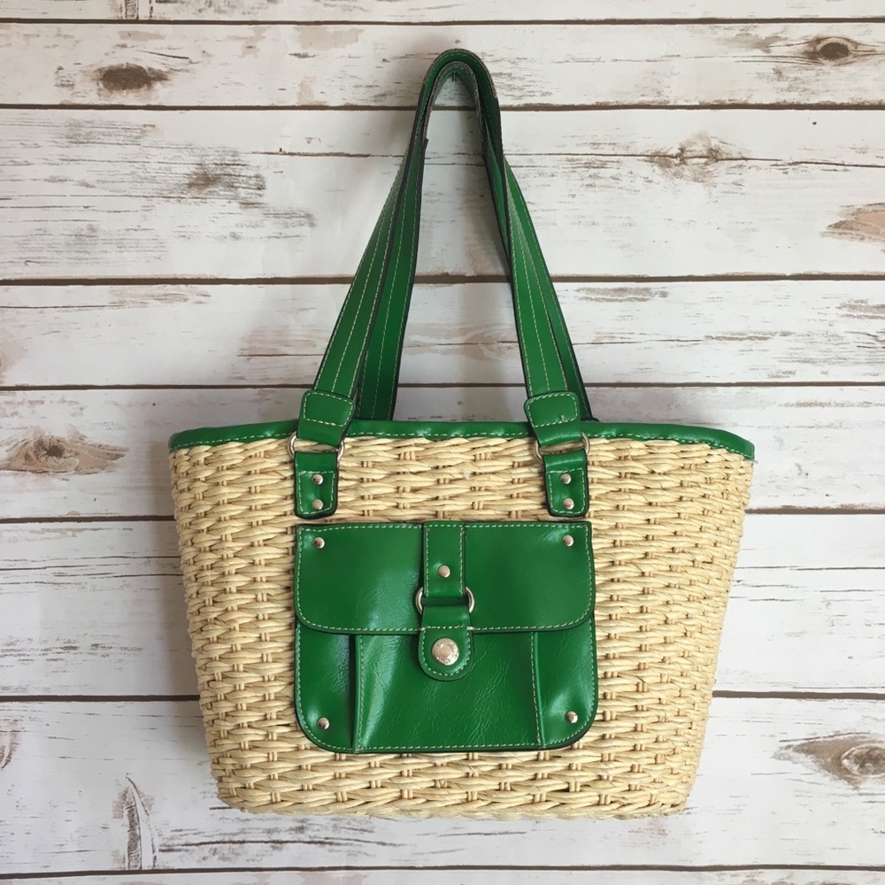 Straw tote bag
